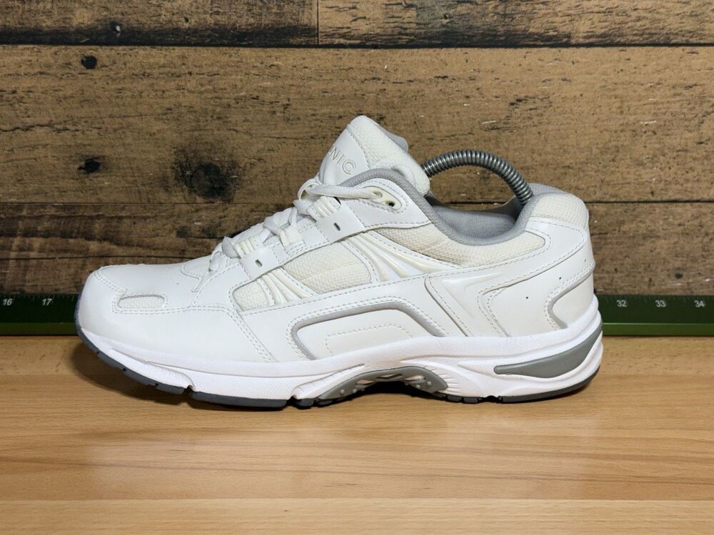 🔥Vionic Walker Classic Supportive Wms 11W White Leather Orthotic Walking Shoes